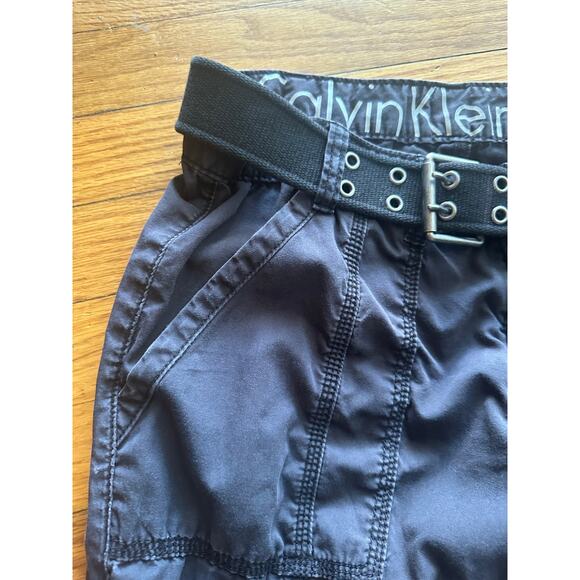 Calvin Klein Black Cargo Capri Pants with Belt – Size 8 - Picture 4 of 11